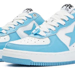 A BATHING APE Sta Low White Blue