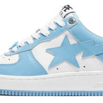 A BATHING APE Sta Low White Blue